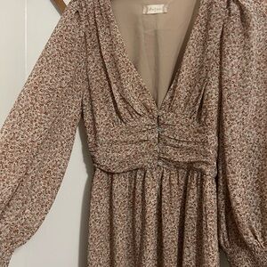 Altard state Floral Print V-Neck Dress